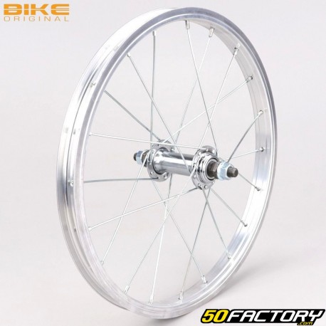 Ruota bici anteriore 16&quot; (20-305) Bike Original grigio alluminio (bloccaggio con dadi)