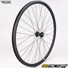 Fahrrad-Vorderrad 700C (19-622) Vélox Mach1 Gravel 19 TLR Centerlock schwarzes Aluminium (Shimano-Nabe) (Steckachse)