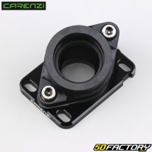 Tubo de admissão AM6 MINARELLI, Derbi Carenzi preto (carburador PWK 26-28 mm)