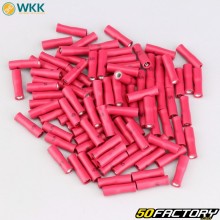 Terminales planos hembra totalmente aislados 0.5x2.8 mm WKK rojos (paquete de 100)
