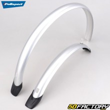 Front and rear mudguards for 26&quot; bike Polisport Towny grey 51 mm