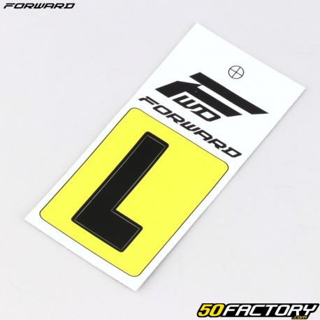Letter L sticker for BMX Forward plate 4 cm black (FFC approved)