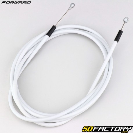 Cabo de freio dianteiro universal em aço inoxidável para bicicleta &quot;MTB&quot; 2.10 m Forward com bainha branca pré-lubrificada
