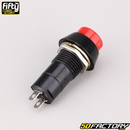 Pulsador universal Ø12 mm Fifty rojo