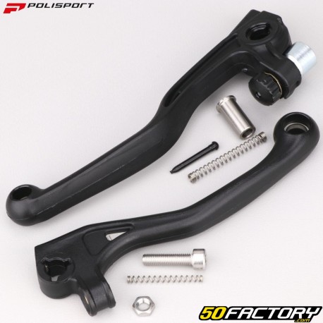 Unbreakable front brake and clutch levers Beta RR 125 (since 2018), 300 (since 2013)... Polisport Black APTs