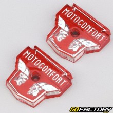 Monogramas completos do tanque de combustível &quot;Motoconfort&quot; vermelho Motobécane Gallic heads
