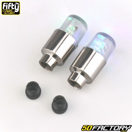 Multicolor LED light valve caps Fifty