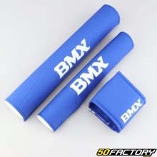 Blauer BMX-Rahmen- und Lenkerschutz