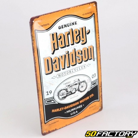 Placa decorativa Motos Harley Davidson 20x30 cm