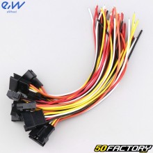 5 conectores pin SM con cables eWheel macho y hembra (juego de 5)