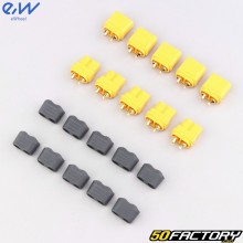 XT60 Connectors with Male and Female Protectors eWheel (Pack of 5)