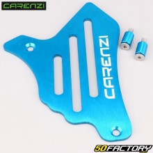 Aluminum sprocket cover AM6 minarelli Carenzi Evo turquoise blue