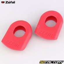 Proteções de manivela de bicicleta vermelhas Zéfal Crank Armor