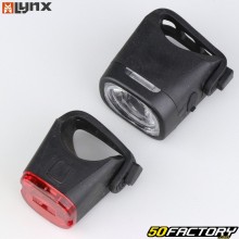 Luzes LED dianteiras e traseiras recarregáveis ​​Lynx USB Nightjar para bicicletas