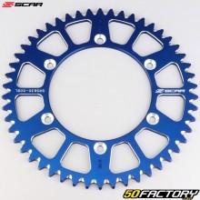 Corona 50 denti in alluminio 520 Gas Gas CE 125, Husqvarna TC 250... Scar (anti-fango) blu