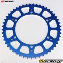 Coroa 49 dentes de alumínio 520 Gas Gas CE 125, Husqvarna TC 250... Scar (anti-lama) azul