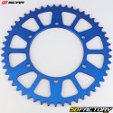 Coroa 51 dentes de alumínio 520 Yamaha YZ 125, YZF 250, 450 ... Scar (anti-lama) azul