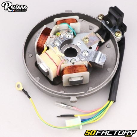 Polos de encendido del estator 12V 4 con sensor y platino Peugeot 103 RCX,  SPX, SP ... Restone