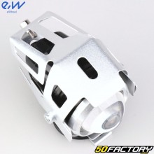 Universal round LED additional headlight Ø56 mm 12V 30W eWheel U5 gray (handlebar/roof bar mounting)