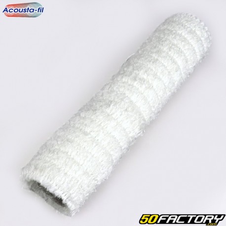 Silenciador de escape lana de roca con tejido trenzado de acero inoxidable 4T Acousta-fil Ø42/95 mm 420 mm