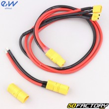 Switched connection cable for external eWheel scooter battery