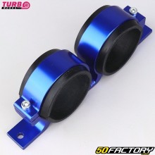 Soporte de aluminio para bomba doble tipo Bosch 044 Ø60 mm Turbo Funciona azul