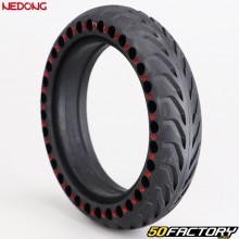 8.5x2 solid scooter tire (external honeycomb) Nedong red sidewalls