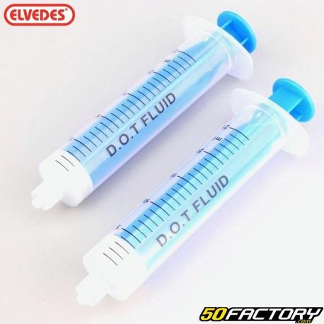 Siringhe per spurgo freni a disco per bicicletta Elvedes DOT 25ml (confezione da 2)