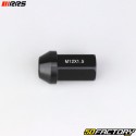 Lange konische Aluminium-Radmutter Ø12x1.50 nicht sichtbar 60° T19 mm RRS schwarz