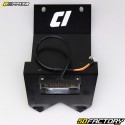 Aba de suporte de matrícula com luz LED Derbi Senda,  Gilera SMT... (2011-2017) Doppler Preta