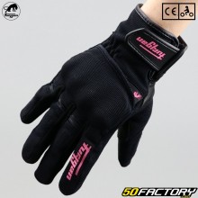 Women&#39;s gloves Furygan Jet Lady D3O motorcycle CE approved black and pink
