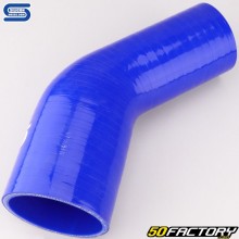 45° Winkel Silikon Reduzierstück Ø76 auf 60 mm Silikonschläuche Blau