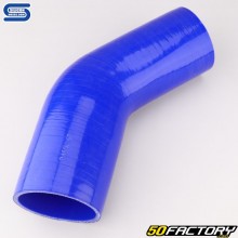 45° Winkel Silikon Reduzierstück Ø76 auf 67 mm Silikonschläuche Blau