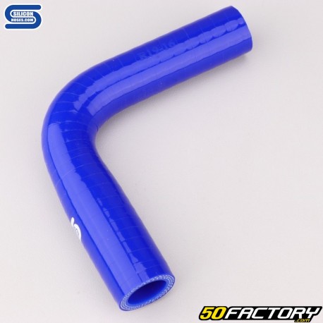 Cotovelo 90° Redutor Silicone Ø19 a 16 mm Mangueiras Silicone Azul