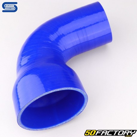 Cotovelo 90° Redutor Silicone Ø102 a 70 mm Mangueiras Silicone Azul