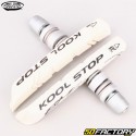 Pastilhas de freio assimétricas Kool-Stop White 78mm BMX Bike (roscadas)