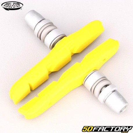 Pastiglie freno per bicicletta asimmetriche Kool-Stop Thinline Yellow 72mm (filettate)