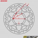 Disco freno anteriore BMW F 650, G 650 GS, Husqvarna TR 650 Strada... Ø300 mm flottante Braking