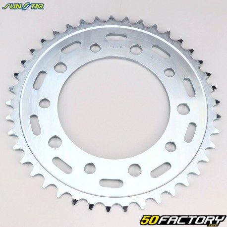 Corona 41 dientes de acero 520 Honda Integra 700, 750... Sunstar gris