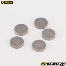 Pastiglie valvola calibrate Ø10 mm 2.025 mm KTM 690 Duke, Husqvarna 701, Beta RR 350, 480 ... ProX (lotto di 5)