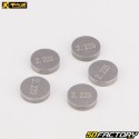 Pastiglie valvola calibrate Ø10 mm 2.225 mm KTM 690 Duke, Husqvarna 701, Beta RR 350, 480 ... ProX (lotto di 5)