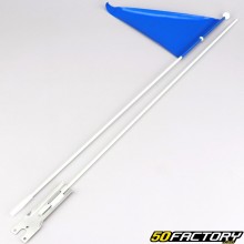 Bandeira de segurança para bicicletas e reboques 1.5m azul
