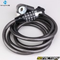 Fechadura de combinação e espiral com chave e suporte MWave Ø10mm x 180cm