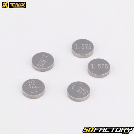 Pastiglie valvola calibrate Ø7.48 mm 1.575 mm Honda CRF 250, Yamaha YZF-R1, R6... ProX (lotto di 5)