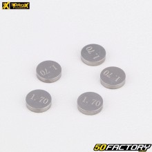 Pastilhas de válvula calibradas Ø7.48 mm 1.70 mm Honda CRF 250, Yamaha YZF-R1, R6... ProX (lote de 5)