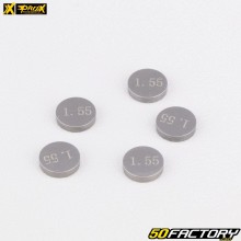 Pastilhas de válvula calibradas Ø7.48 mm 1.55 mm Honda CRF 250, Yamaha YZF-R1, R6... ProX (lote de 5)