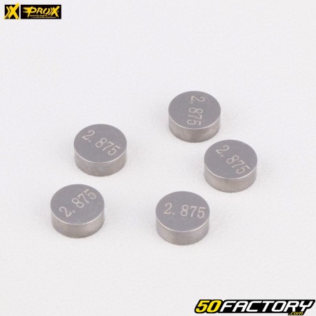 Calibrated valve pads Ø7.48 mm 2.875 mm Honda CRF 250, Yamaha YZF-R1, R6... ProX (batch of 5)