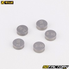 Pastilhas de válvula calibradas Ø7.48 mm 2.55 mm Honda CRF 250, Yamaha YZF-R1, R6... ProX (lote de 5)