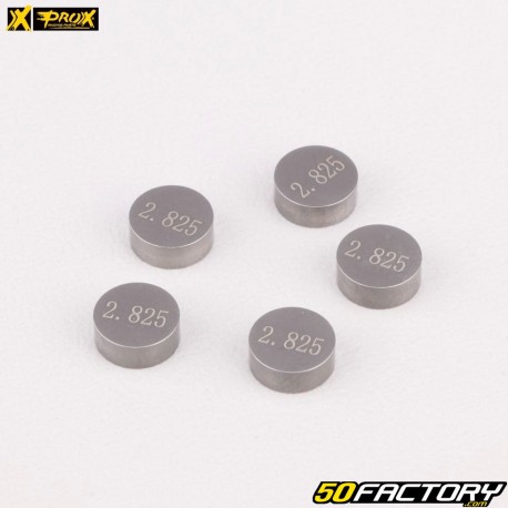 Pastilhas de válvula calibradas Ø7.48 mm 2.825 mm Honda CRF 250, Yamaha YZF-R1, R6... ProX (lote de 5)