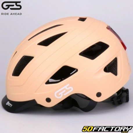 Casco de bicicleta GES con luz trasera integrada City pesca